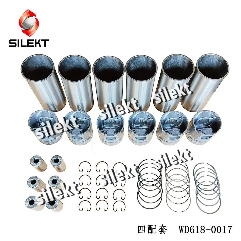 Cylinder Liner Kit Wd618 Piston 612600030017 Auto Engine Diesel Sleeve Parts